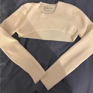 Abercrombie & Fitch cropped sweater long sleeve